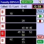 Family BINGO (For PalmOS) numbers