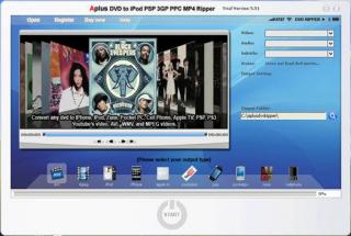 Aplus DVD to iPod PSP 3GP PPC H264 MP4 Ripper screenshot