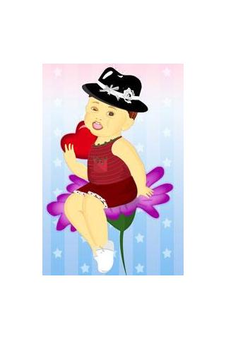 Baby in Flower Dress Up Game screenshot