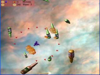 Beer Asteroids, Invaders, and Blaster screenshot