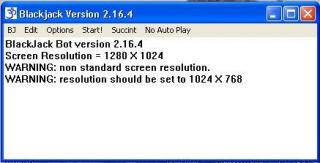 Blackjack Bot screenshot
