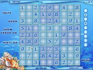 Blue Reef Sudoku screenshot