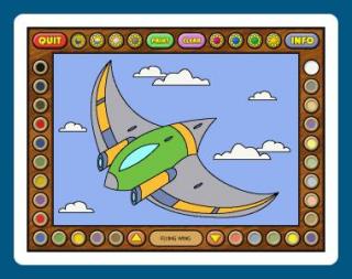 Coloring Book 12: Airplanes screenshot