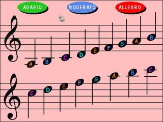 Happy Note! Treble Clef and Bass Clef screenshot