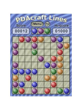 PDAcraft Lines screenshot