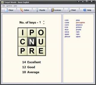 Target Words screenshot