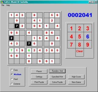 Tuffys World Of SuDoKu screenshot