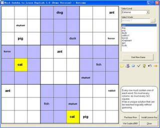 Word Sudoku to Learn English screenshot